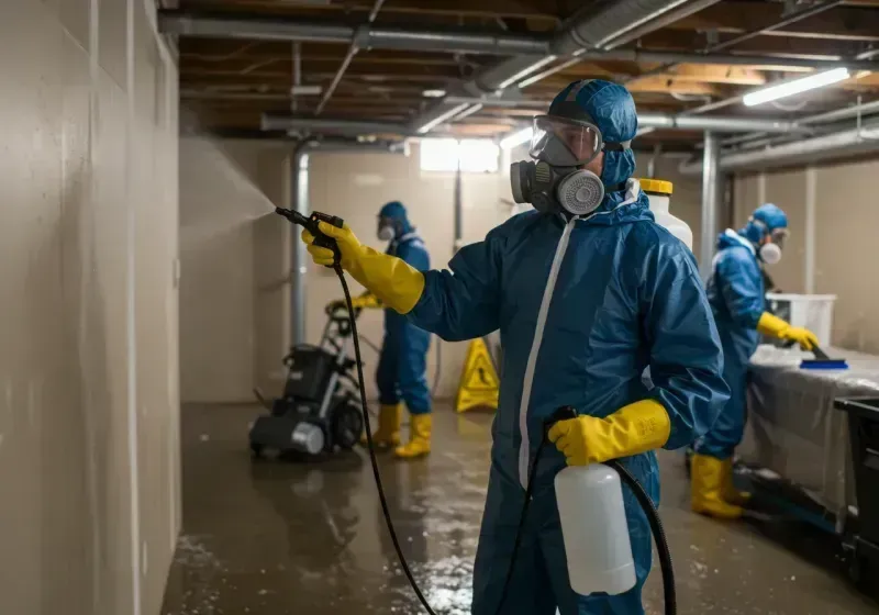 Basement Sanitization and Antimicrobial Treatment process in Eastvale, CA